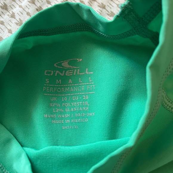 O’Neill Basic Skins Short Sleeve Rash Guard Light Aqua Size Small - Picture 3 of 3